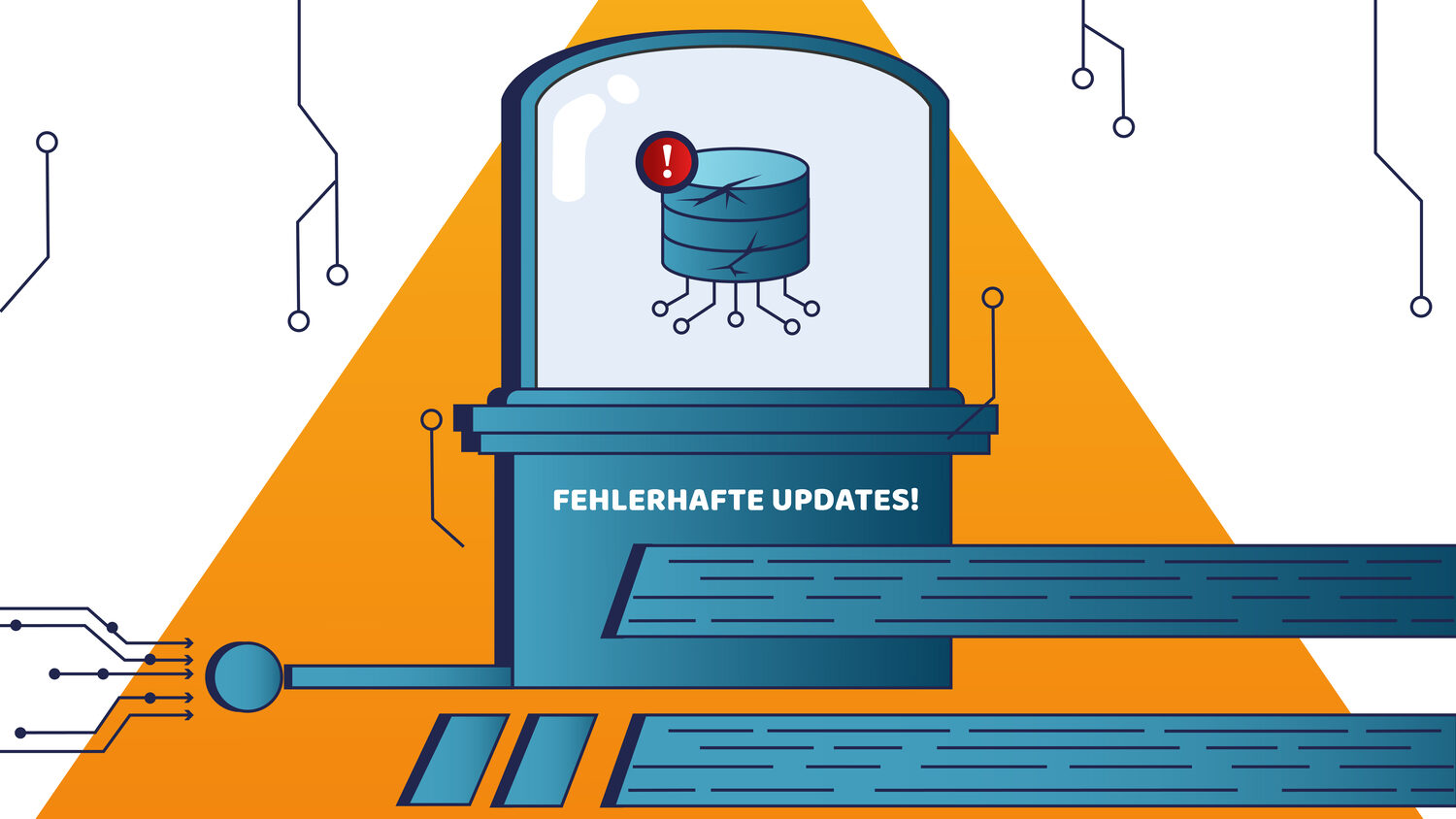Ammersee illustration: working at a laptop