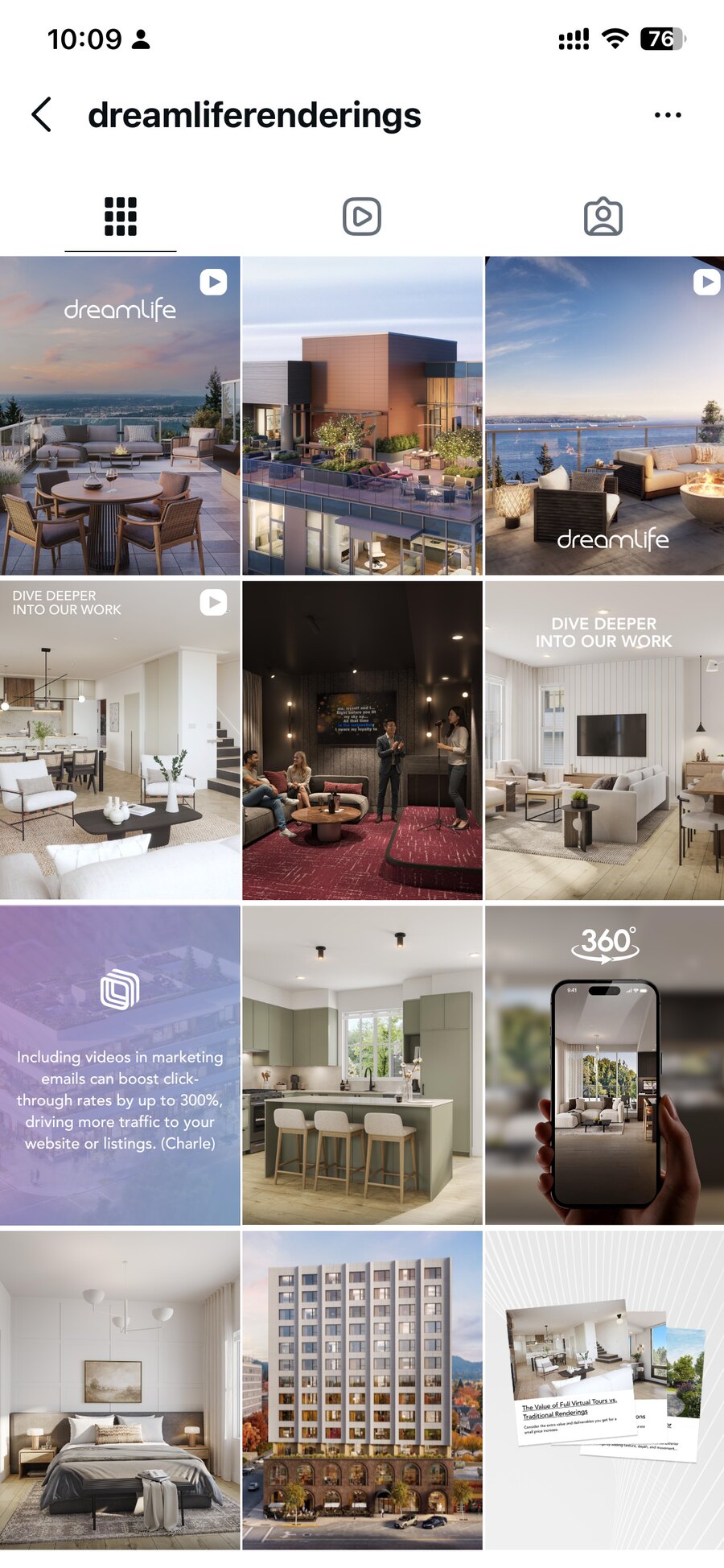Dreamlife Instagram grid variant