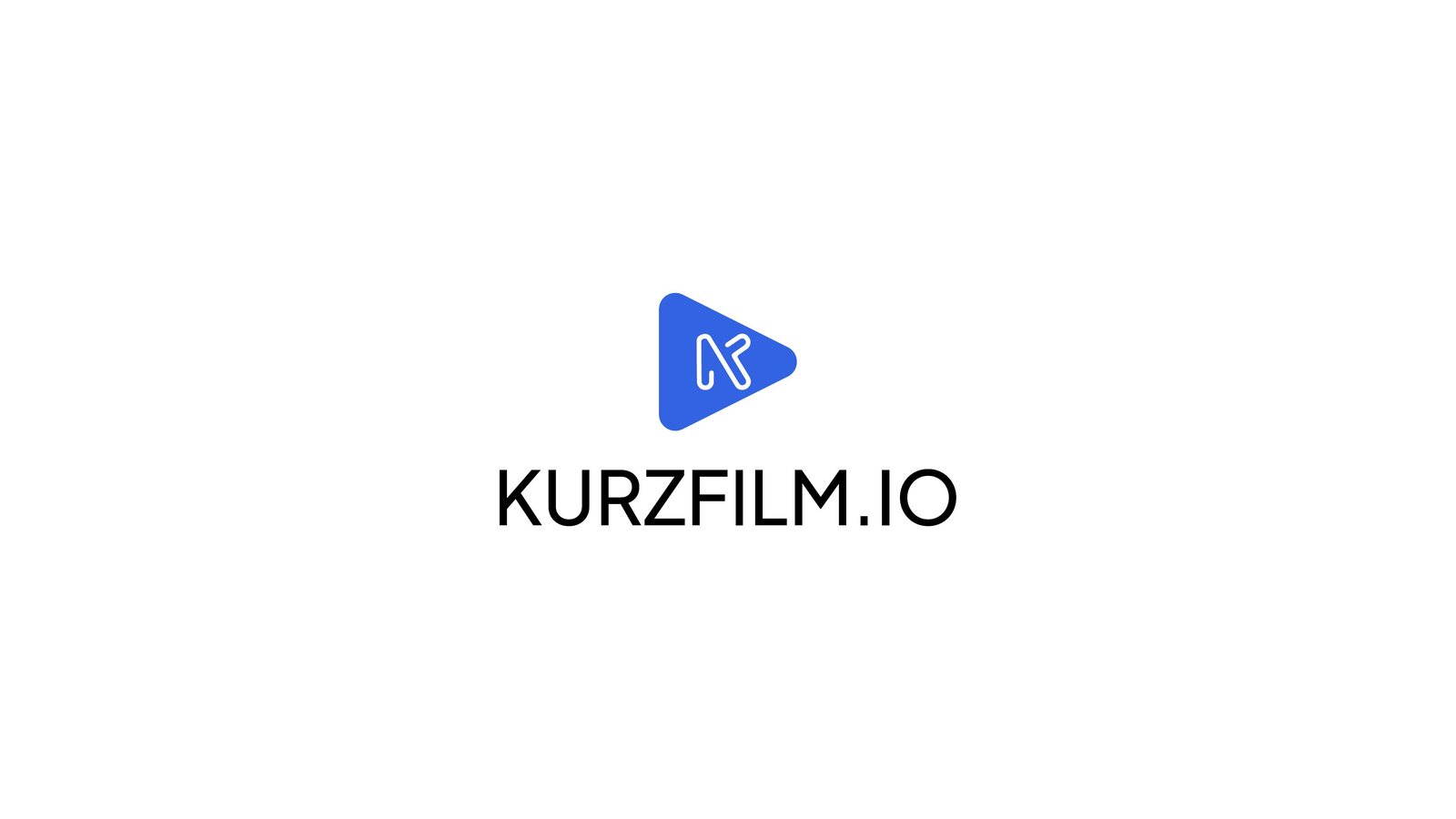 Kurzfilm.io stacked logo on white