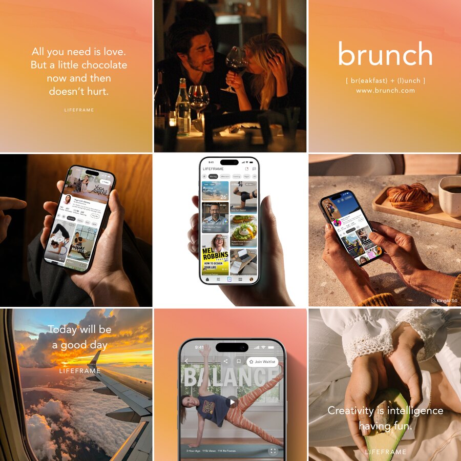 LifeFrame social grid