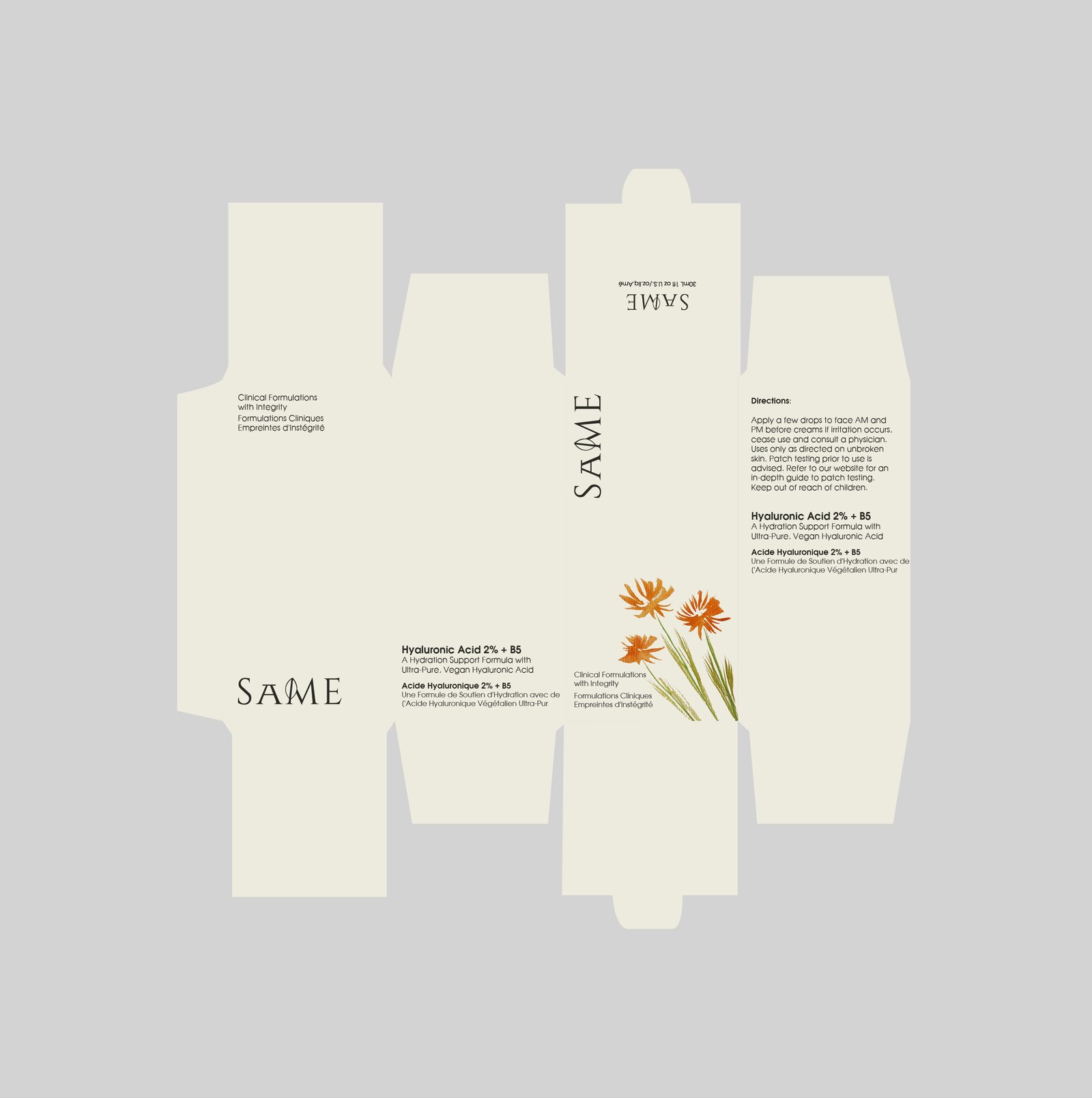 SAME carton dieline artwork