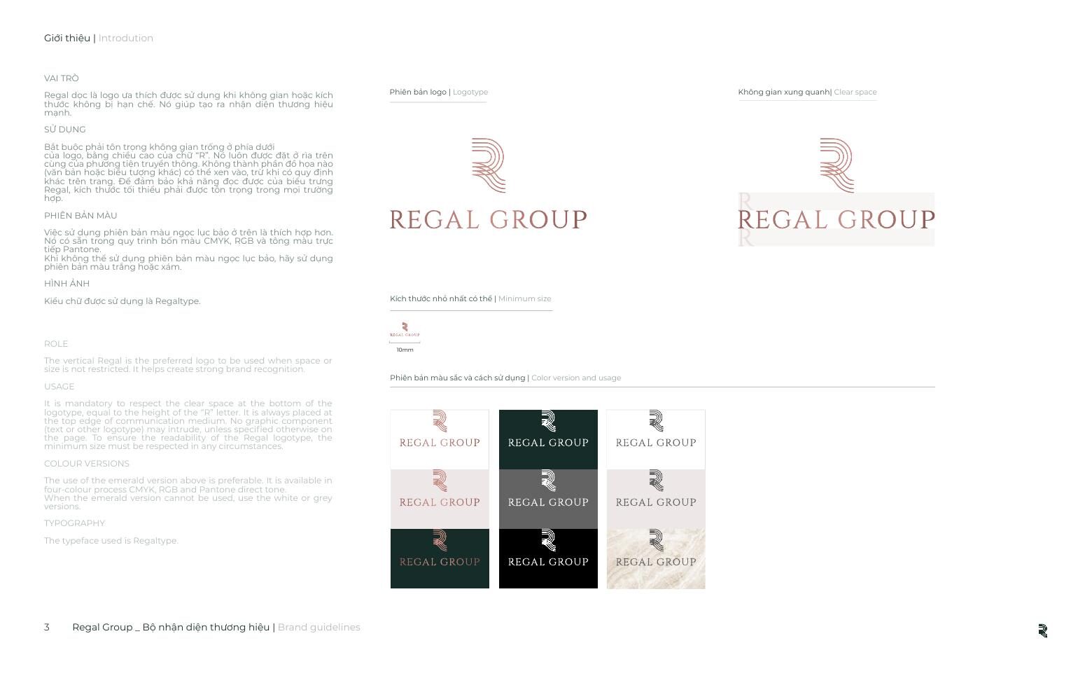 Regal Group logotype specification
