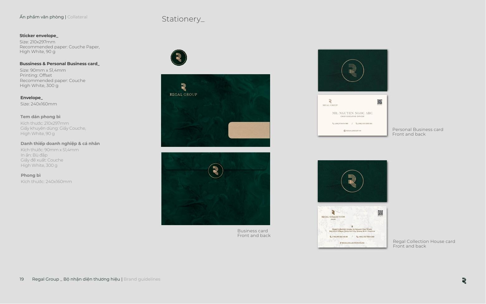 Regal stationery