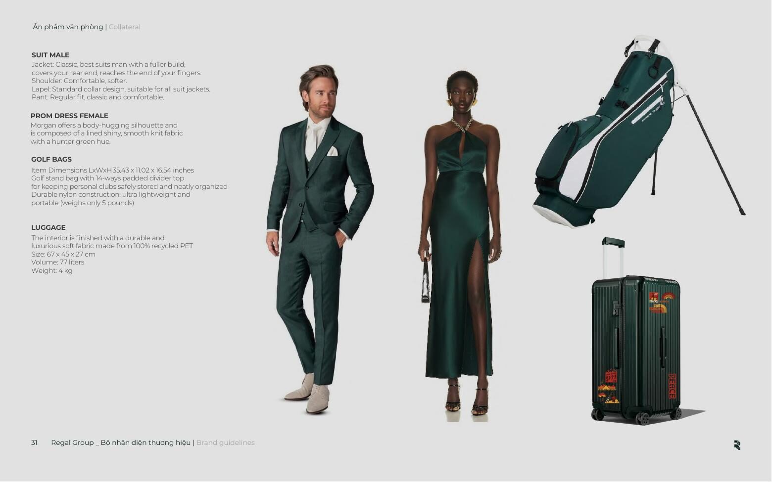 Regal fashion, luggage and golf bag